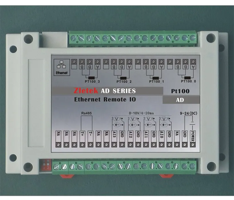 4AD 4 PT100 Ethernet аналоговый модуль ввода/вывода P2P логическое Управление PLC веб-сервер