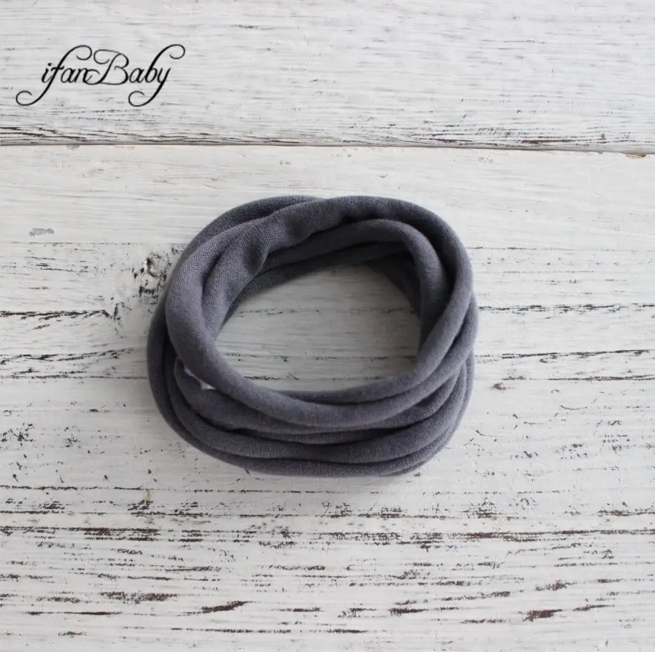 Charcoal Grey Нейлоновая повязка на голову, мягкая эластичная повязка на голову, подходит для всех детей, аксессуары для волос для взрослых людей - Цвет: Charcoal Grey