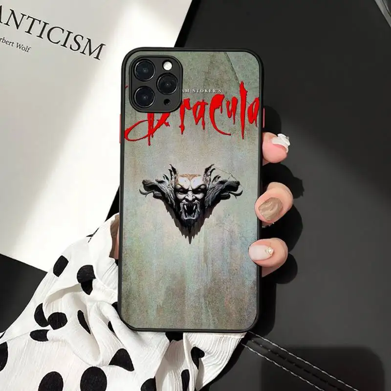 

game horror anime Dracula Phone Case Matte Transparent for iPhone 7 8 11 12 s mini pro X XS XR MAX Plus cover funda