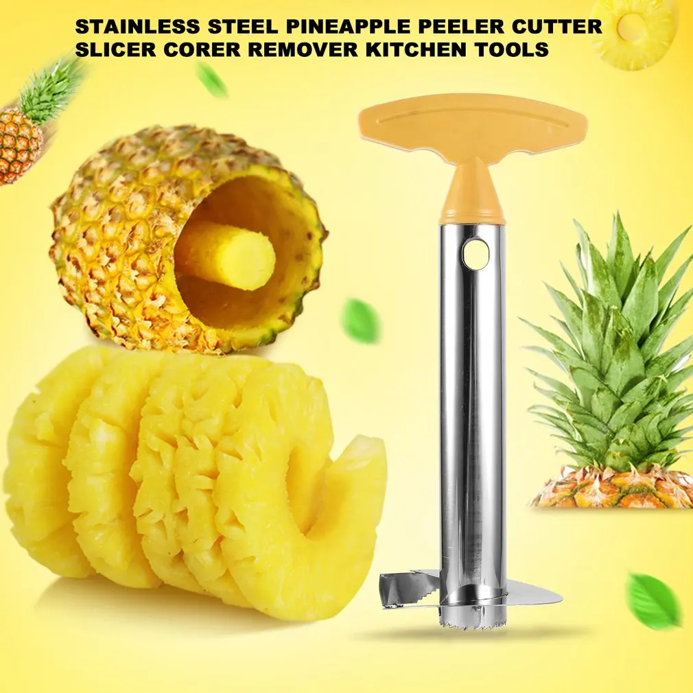 Stainless Steel Pineapple Peeler Cutter Slicer Corer Peel Core Tools Fruit Vegetable Knife Remover Blades Gadget Kitchen | Дом и сад