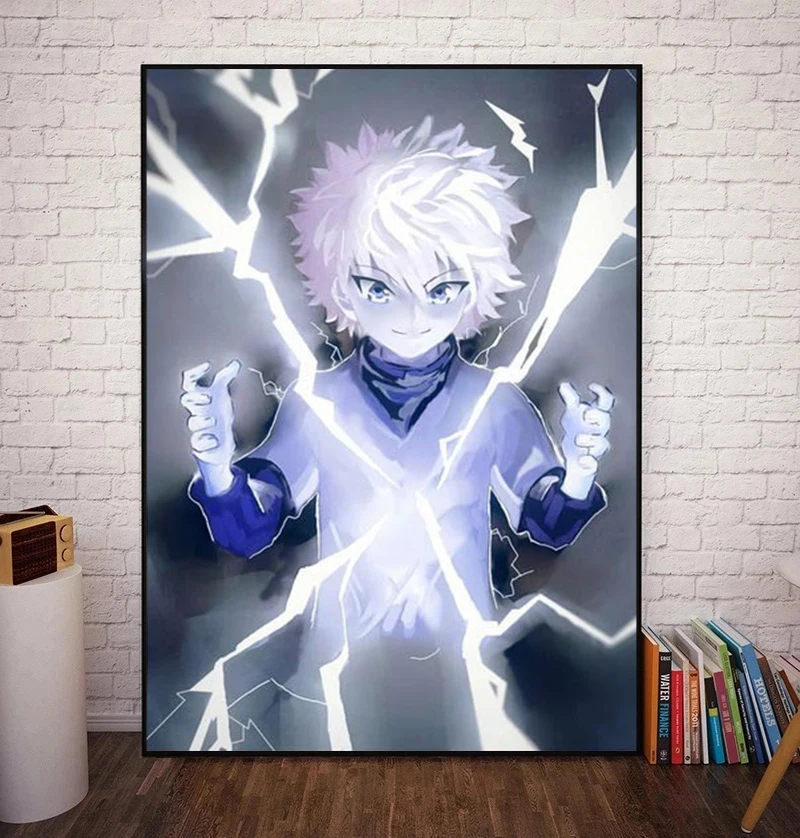 Anime Poster Hunter X Killua Zoldyck Kurapika Gon Freecss Hisoka Canvas Painting Kawaii Wall Picture for Boy's Room Decor | Дом и сад