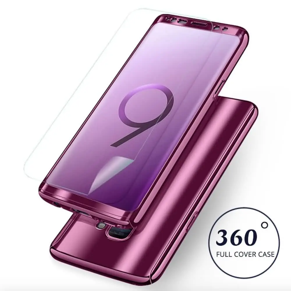 Мягкая пленка глянцевый зеркальный чехол для Samsung Note 8 9 S7 edge цветной