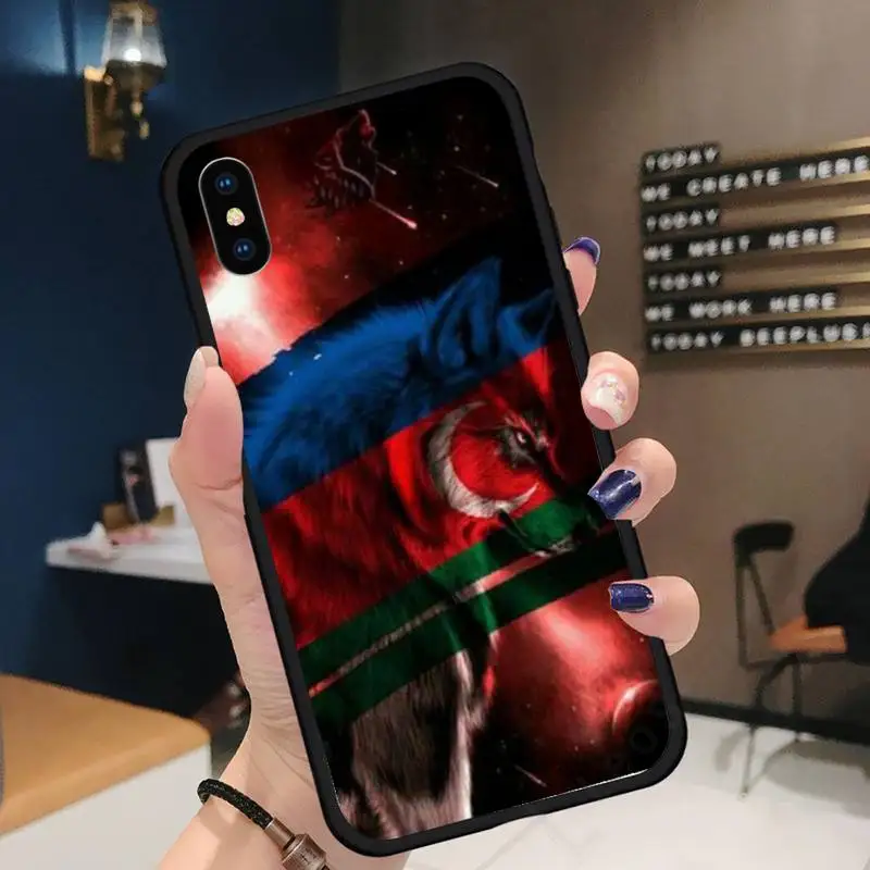 

Azerbaijan buta flag high quality Phone Case for iPhone 11 12 pro XS MAX 8 7 6 6S Plus X 5S SE 2020 XR