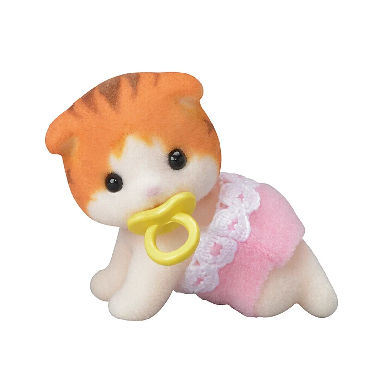 S01 Sylvanian Families кукольный домик пушистая кукла аксессуары клен кошка двойняшка