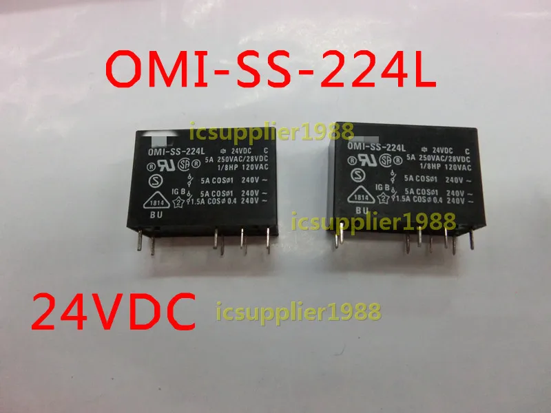 OMI SS 224L 24VDC 5A 8 футов 24В РЕЛЕ DIP8 5 шт./лот|Запчасти и аксессуары для раций| |
