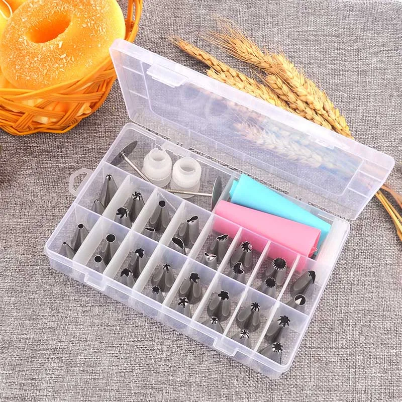 Cream 38 Pcs Baking Pastry Tool Tools Bakeware Confectionery Bags Nozzles Cake Shop Home Kitchen Dining | Дом и сад