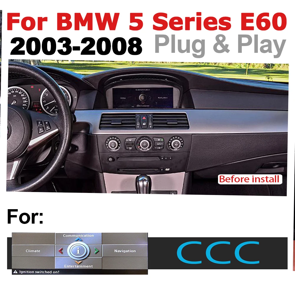 Автомобильное радио 2 din GPS Android навигация для BMW 5 серии E60 2003 ~ 2008 CCC AUX Стерео