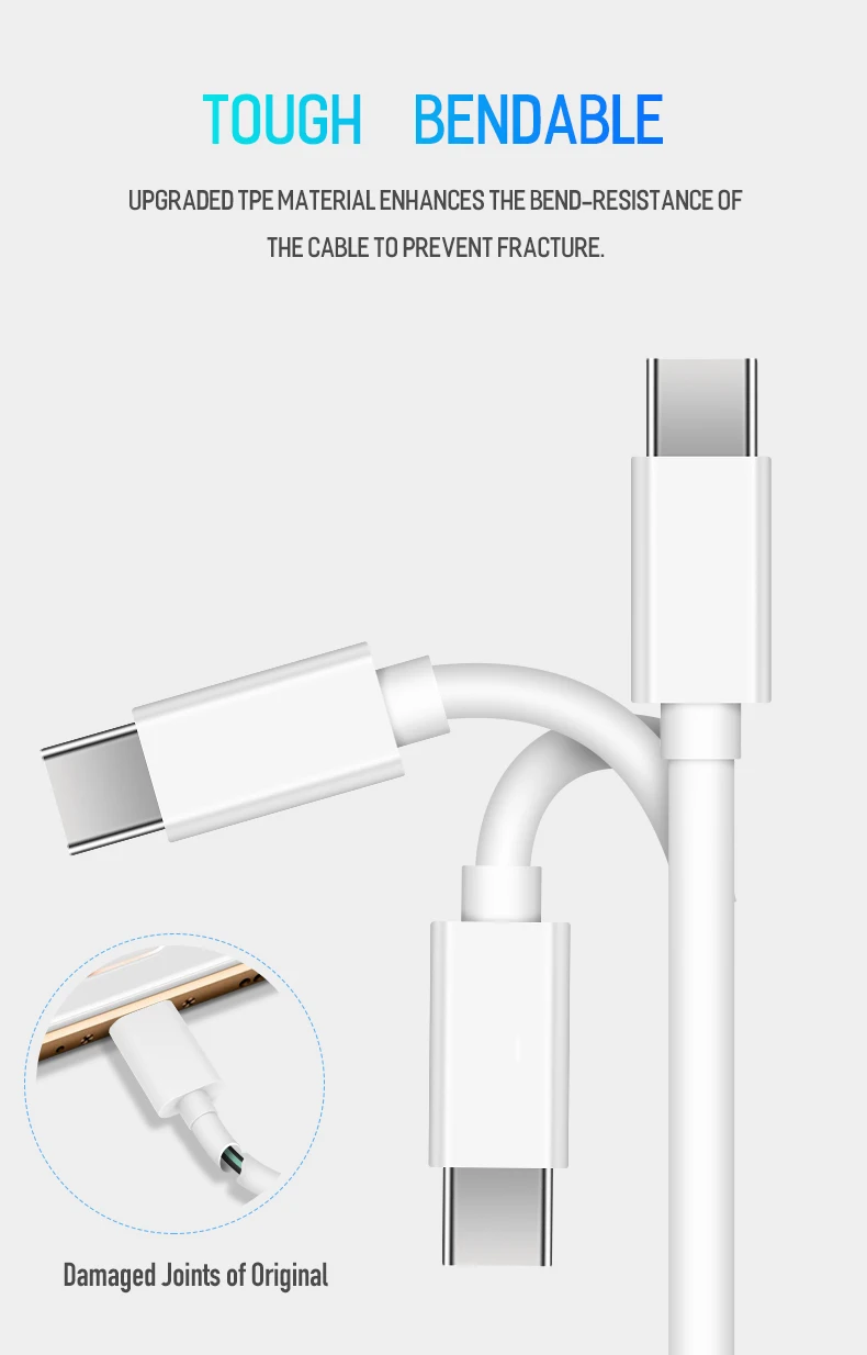 Кабель USB C для USB-C 3A PD Быстрая зарядка type c для type c Быстрая зарядка 4,0 3,0 зарядное устройство Кабо Для samsung S9 huawei Xiaomi MacBook