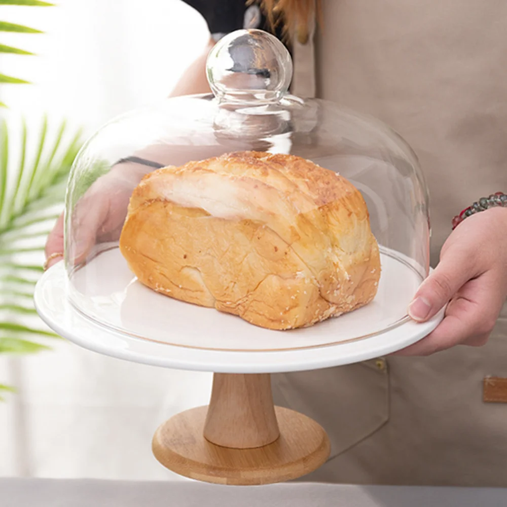 

1 Set Party Cake Display Stand Food Cover Dessert Cake Plate Dust-proof Cover