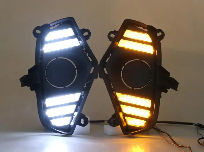 2 шт. LED DRL для Toyota RAV4 2019 2020 Светодиодный дневной светильник Водонепроницаемый с