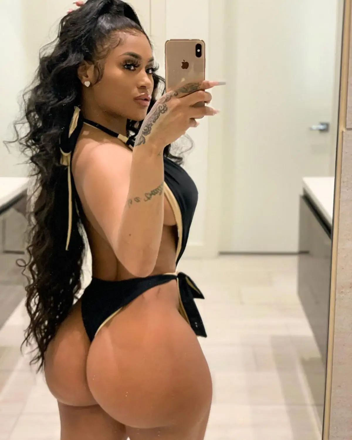 

2020 Summer Beach Wear Sexy Women Black Bodysuit Fashion Femme Deep V Neck Sleeveless Blackless Open Piece Swimsuit Bathing Suit