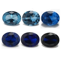size 3x510x12mm oval shape synthetic spinel blue stone gems for jewelry 112 113 114 106 109 120