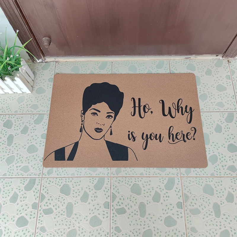 

Personalized Funny Outdoor Doormat Welcome Mat for Entrance Door Mat Ho,why Is You Here Hallway Carpet Non Slip Rubber Rug