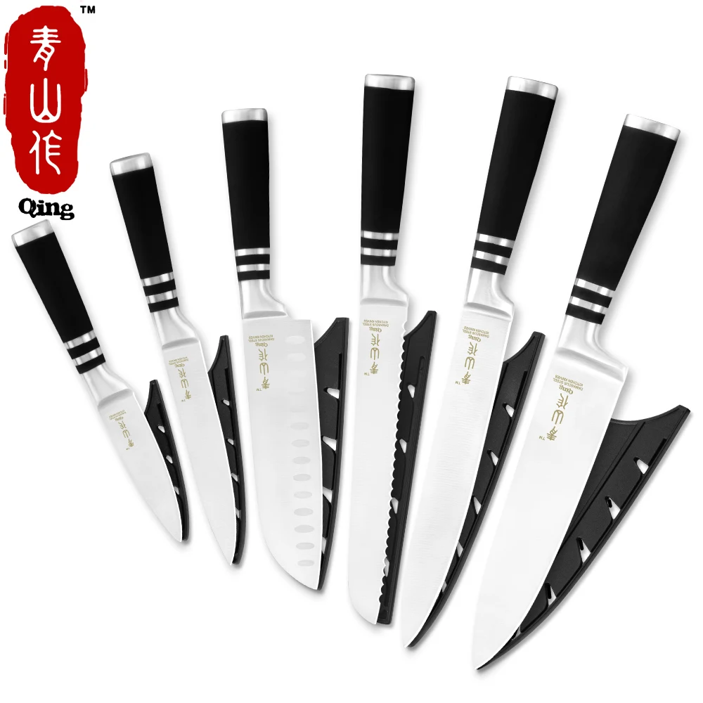 Цин антикоррозионные 7Cr17 нержавеющая сталь набор ножей Прочный Sharp Сталь Кухня