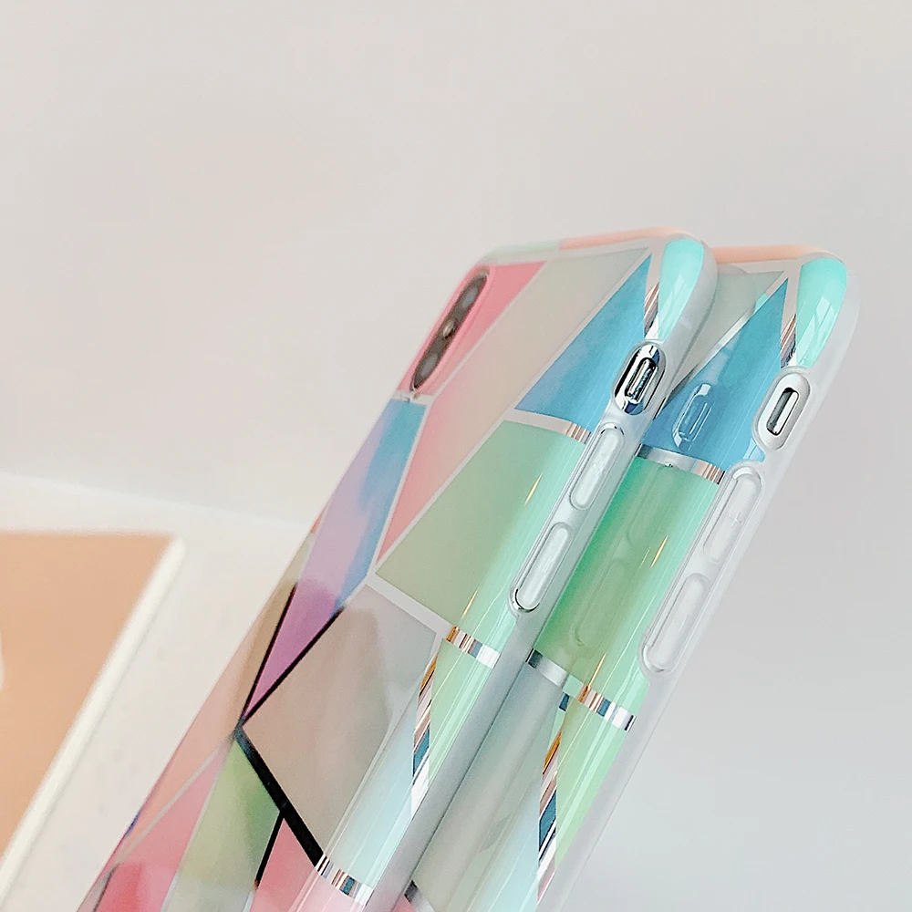 Чехол для телефона SUYACS Fantasy Dream marble для iPhone 11 Pro Max 7 8 Plus X XR XS Max 6 6S гальванический геометрический мягкий чехол-накладка