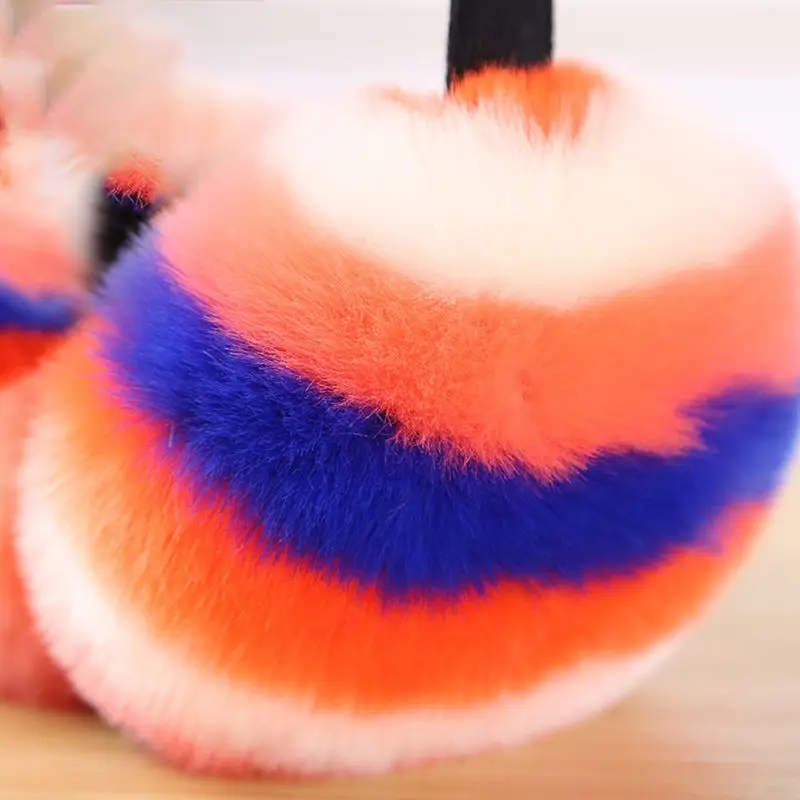 Женские зимние утолщенные пушистые плюшевые наушники для девочек-подростков