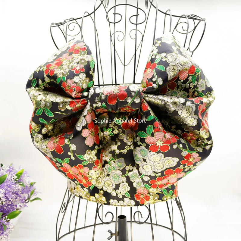 Традиционное кимоно в японском стиле юката пояс Оби Женский цветочный принт с