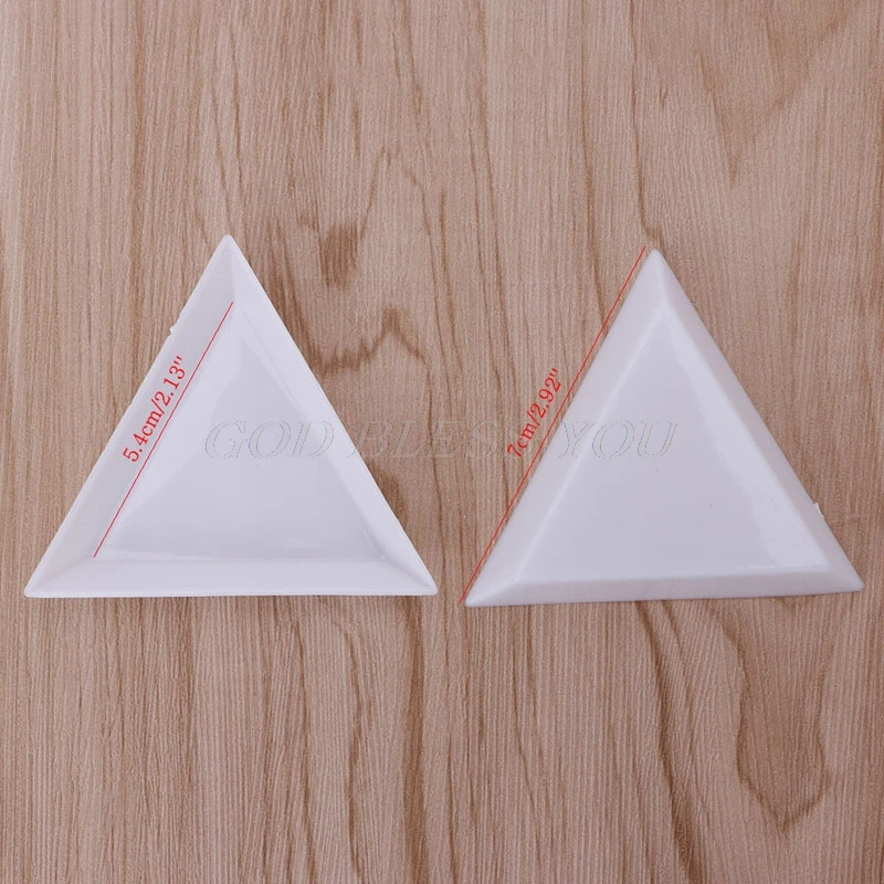 10 шт. Пластик Треугольники Стразы бусины украшение для ногтей ювелирное изделие