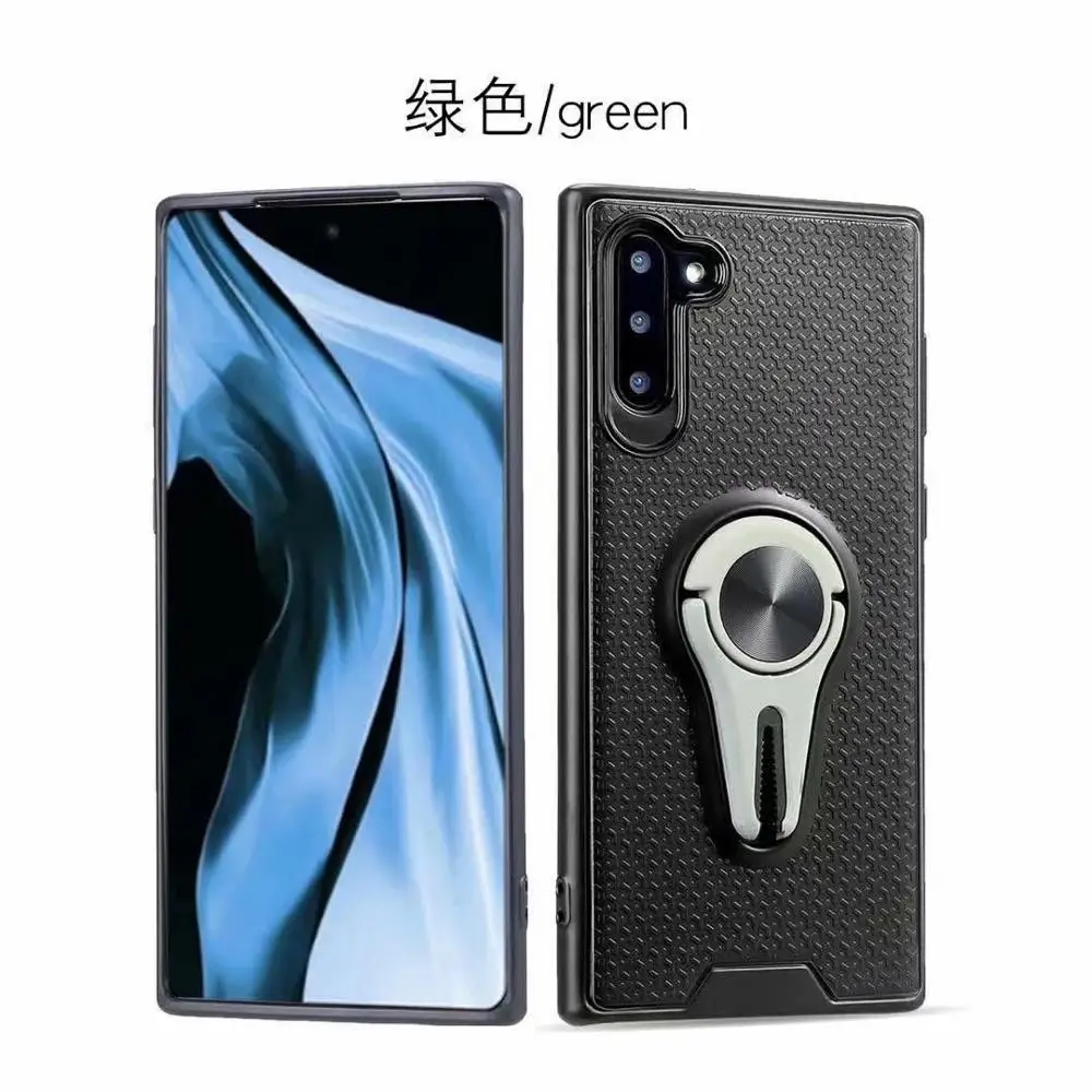green Магнитный Автомобильный держатель Подставка чехол для телефона чехол для samsung Galaxy Note 10 Note 10 plus - Цвет: green