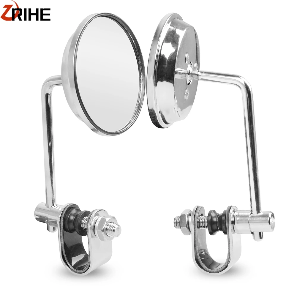 Мотоциклетные зеркала заднего вида Универсальные круглые на руль для Vespa GTS 300 Yamaha