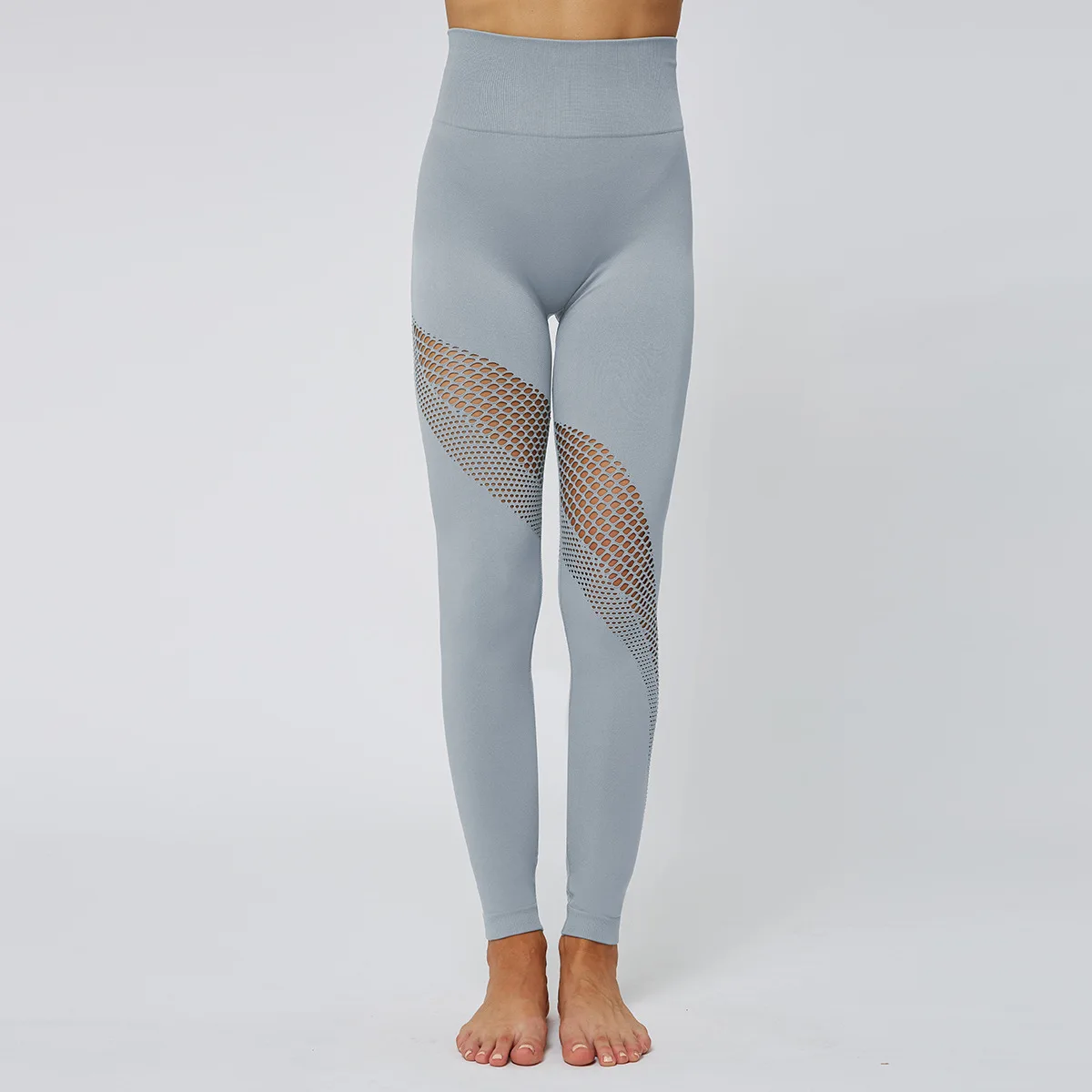 Женские Бесшовные штаны для йоги леггинсы с акулами спортивные женские
