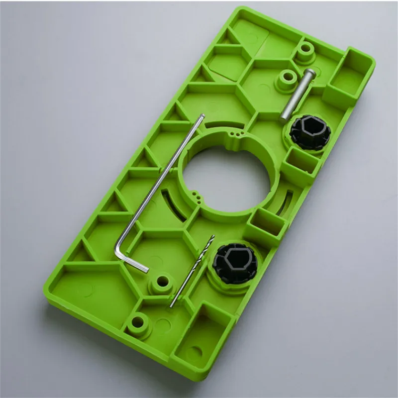 

35MM Cup Style Hinge Boring Jig Drill Guide Set Door Hole Template Woodworking Tool with Bit