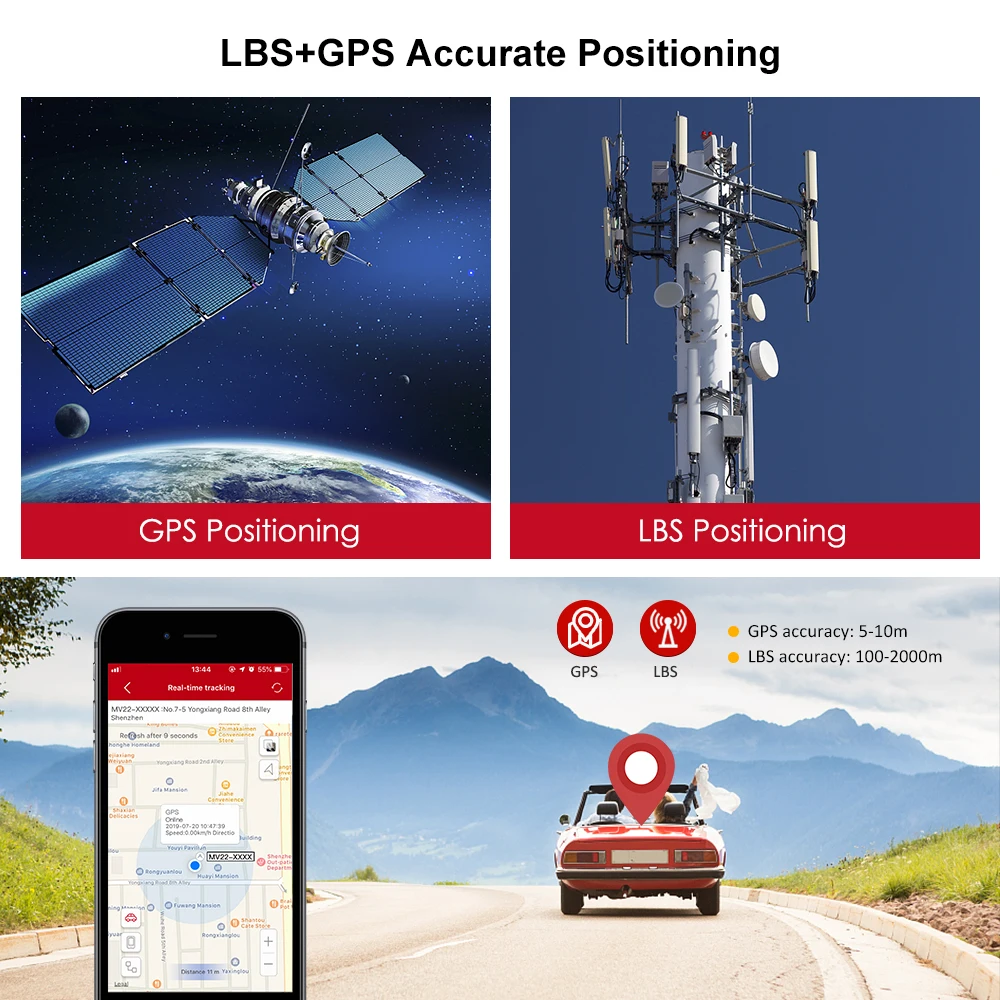 MV22 GPS трекер Plug Play OBD автомобильный в реальном времени сигнализация с разъемом