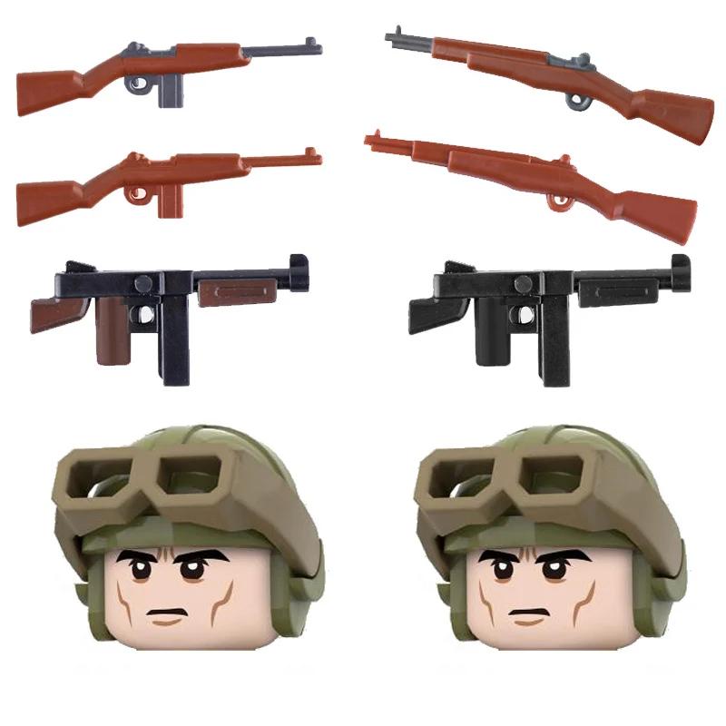 

Конструктор детский ВДВ США, Аксессуары для оружия, солдатский шлем