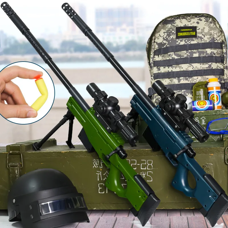 Игрушечный пистолет Awm ручной вытяжной болт снайперская винтовка для мальчиков