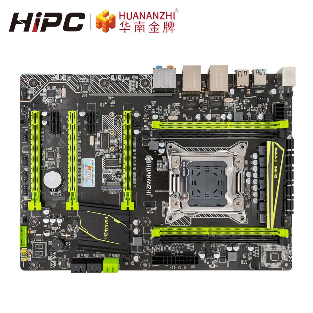 Huanan Zhi X79 плюс материнская плата для Intel LGA 2011 DDR3 1333/1600/1866 МГц 64 Гб M.2 PCI E NVME блок