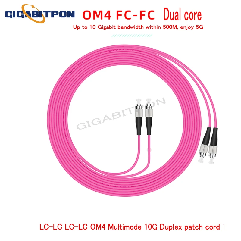 10 1M-10M OM4 OM4 multi-mode 10G duplex jumpers Connector ftth jumpers (ST-ST.ST-SC, ST-FC, ST-LC.SL-FC, LC-FC, FC-FC)