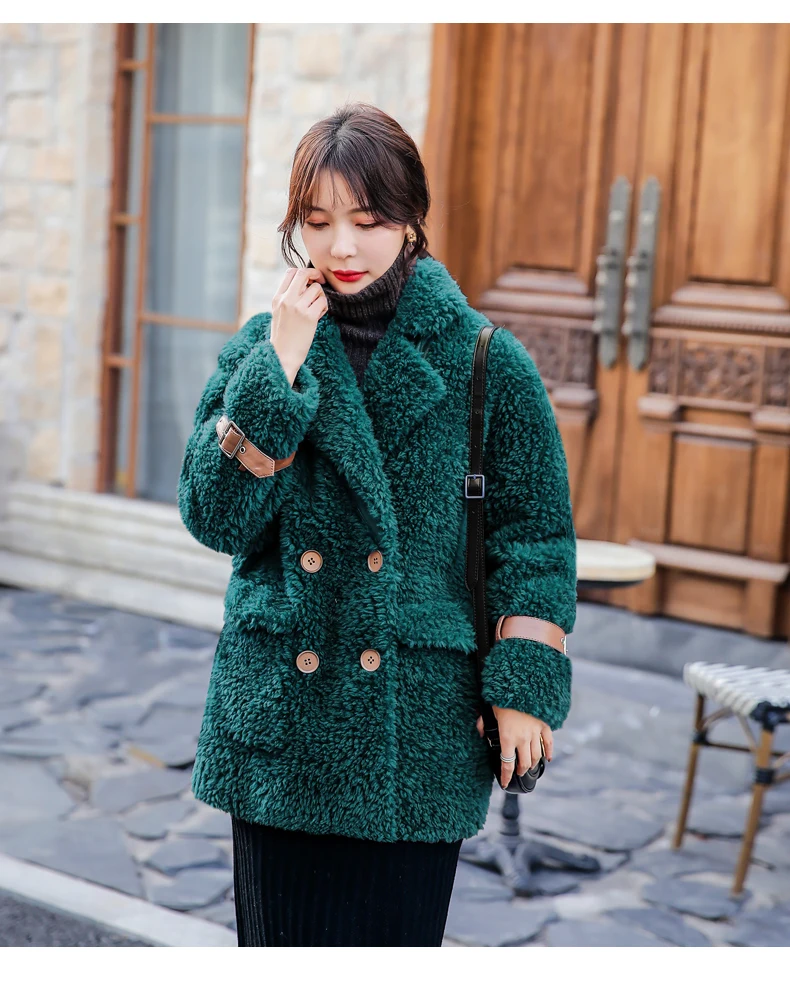 Зимнее женское пальто новинка 2019 модная теплая парка натуральный мех 100%