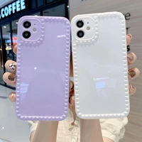 candy color cute heart shockproof phone case for iphone 13 11 12 pro max mini 7 8 plus xr xs max se 2 full lens soft tpu cover