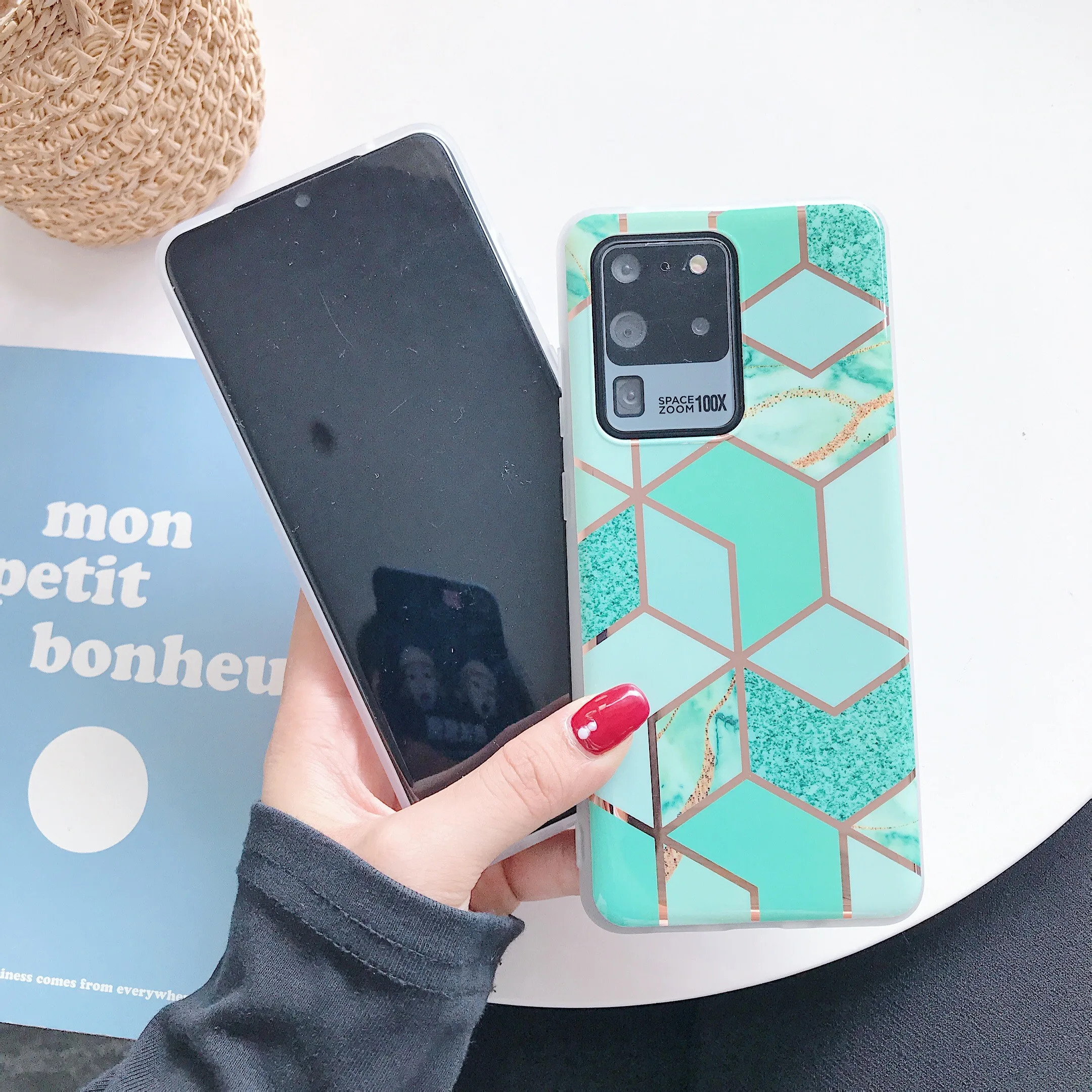 

For Samsung Galaxy S20 Ultra Plus Case Luxury Marble Phone Cover Note 10 S8 S9 S10 Plus A51 A71 A50 A70 A10 A20 A30 A30S Cases