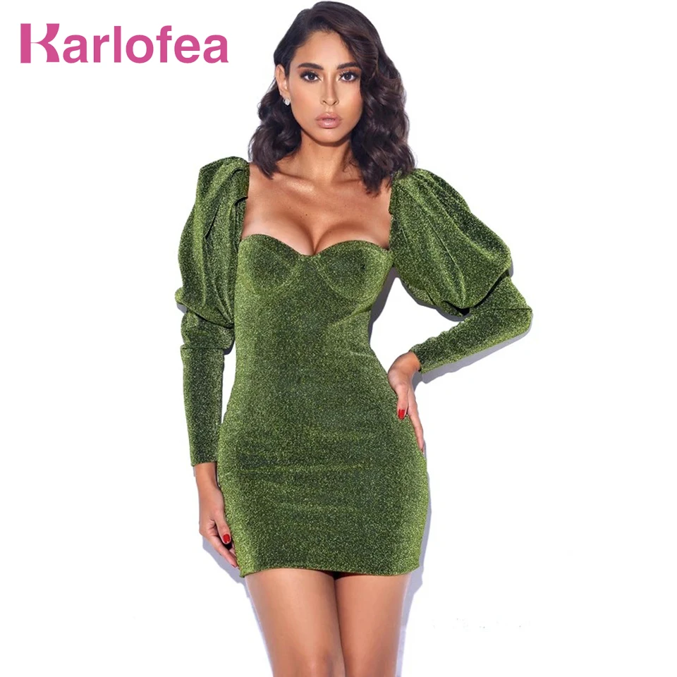 Karlofea новые весенние наряды элегантные платья с квадратным вырезом и пышными