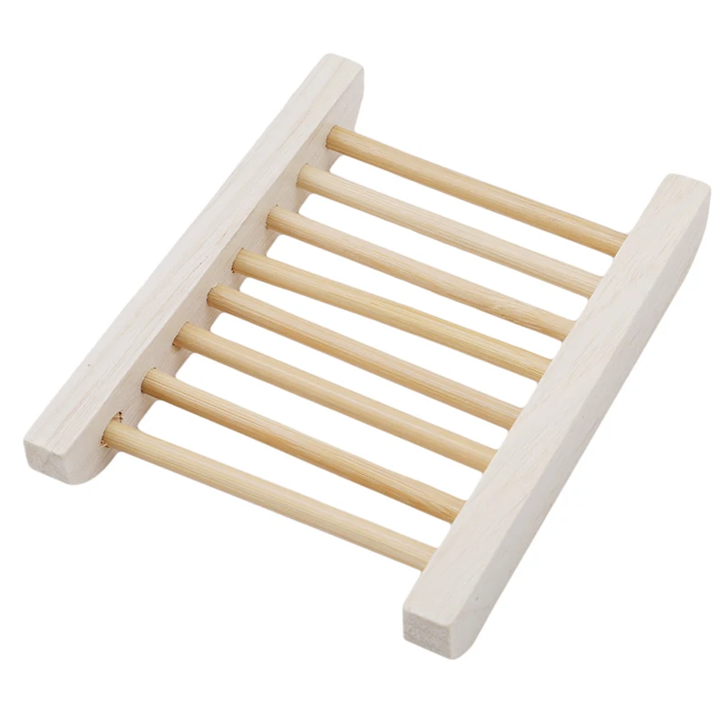

4pcs Home Bathroom Wash Soap Holder Organizer Portable Soap Dishes Natural Wood Soap Tray Holder Dish Storage