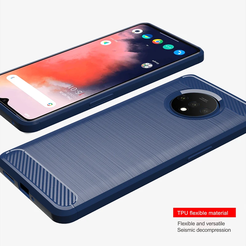 for oneplus 7t case silicone rugged armor soft cover case for one plus 7t pro 2019 phone fundas coque cases free global shipping