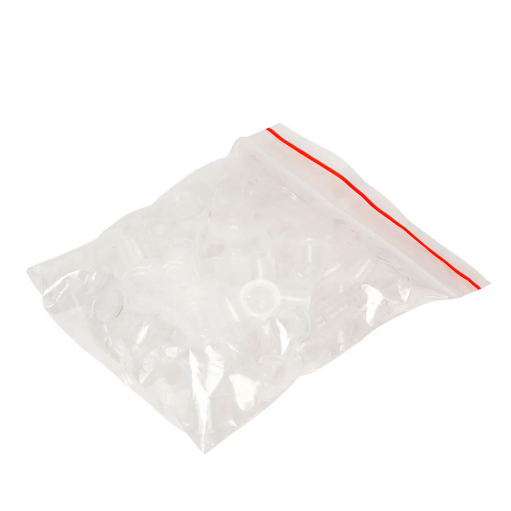 

100Pcs Professional Tattoo Pigment Ink Cup Caps Small Medium Transparent High Quality Tattoo Supply Disposable Accessories
