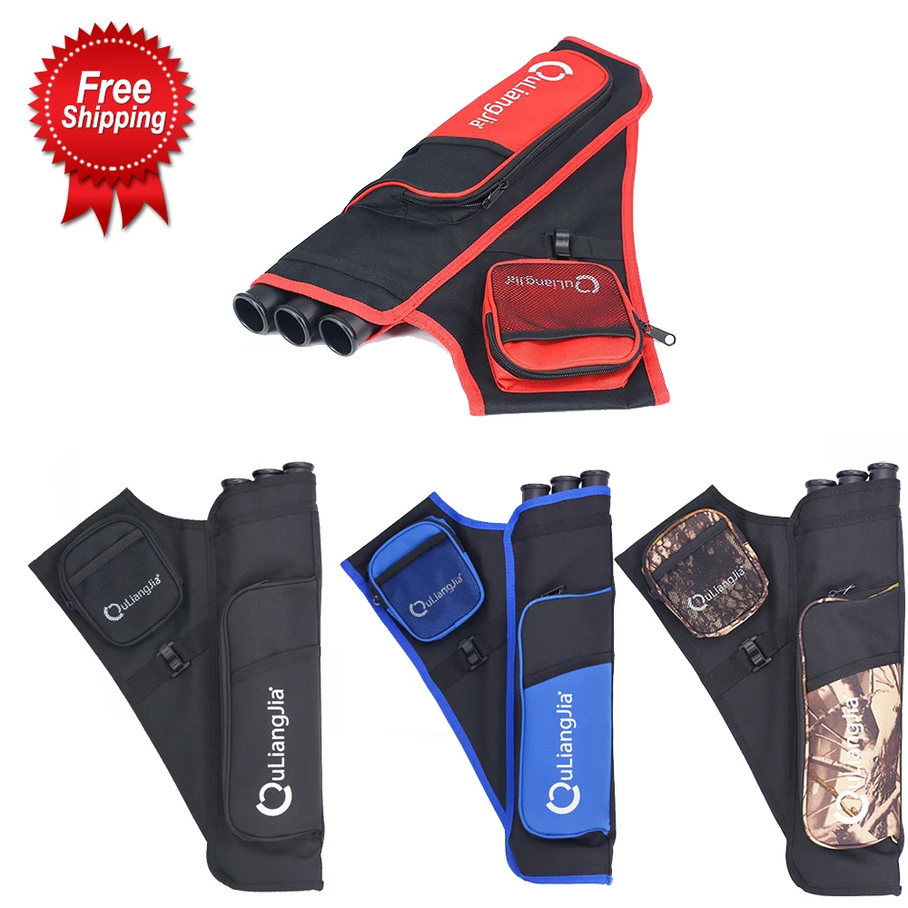 

3 Tubes 46*31*6cm Arrow Quiver for Archery Hunting Arrows Holder Bag with Adjustable Strap