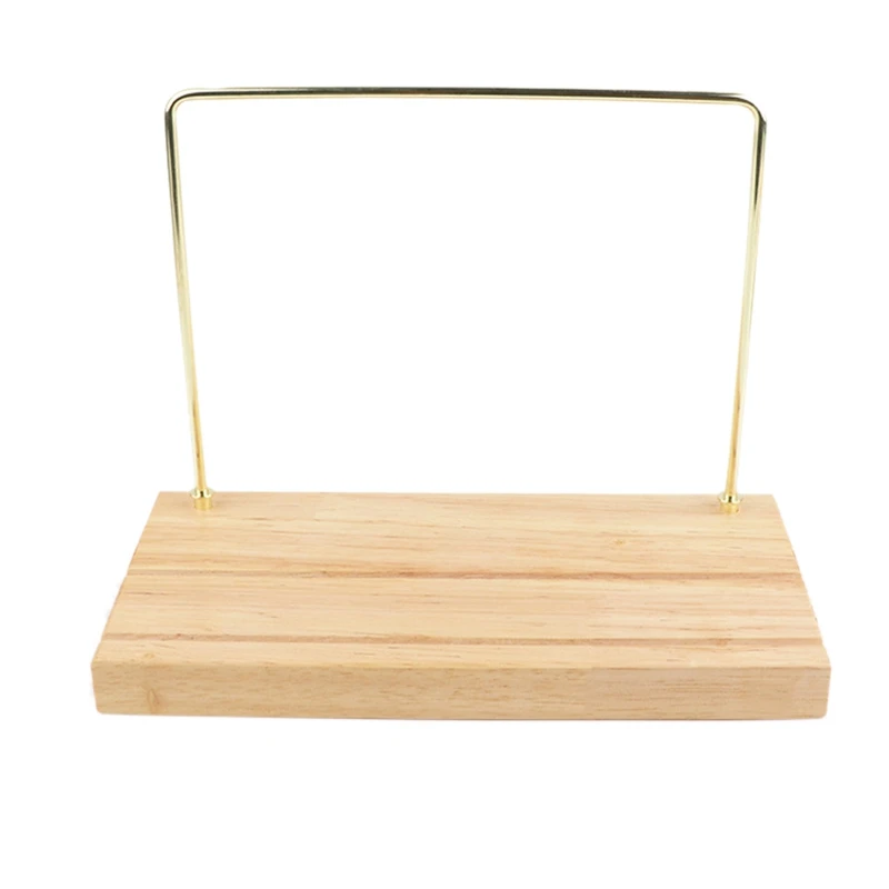 Краткое твердое дерево металлические серьги дисплей держатель ювелирных