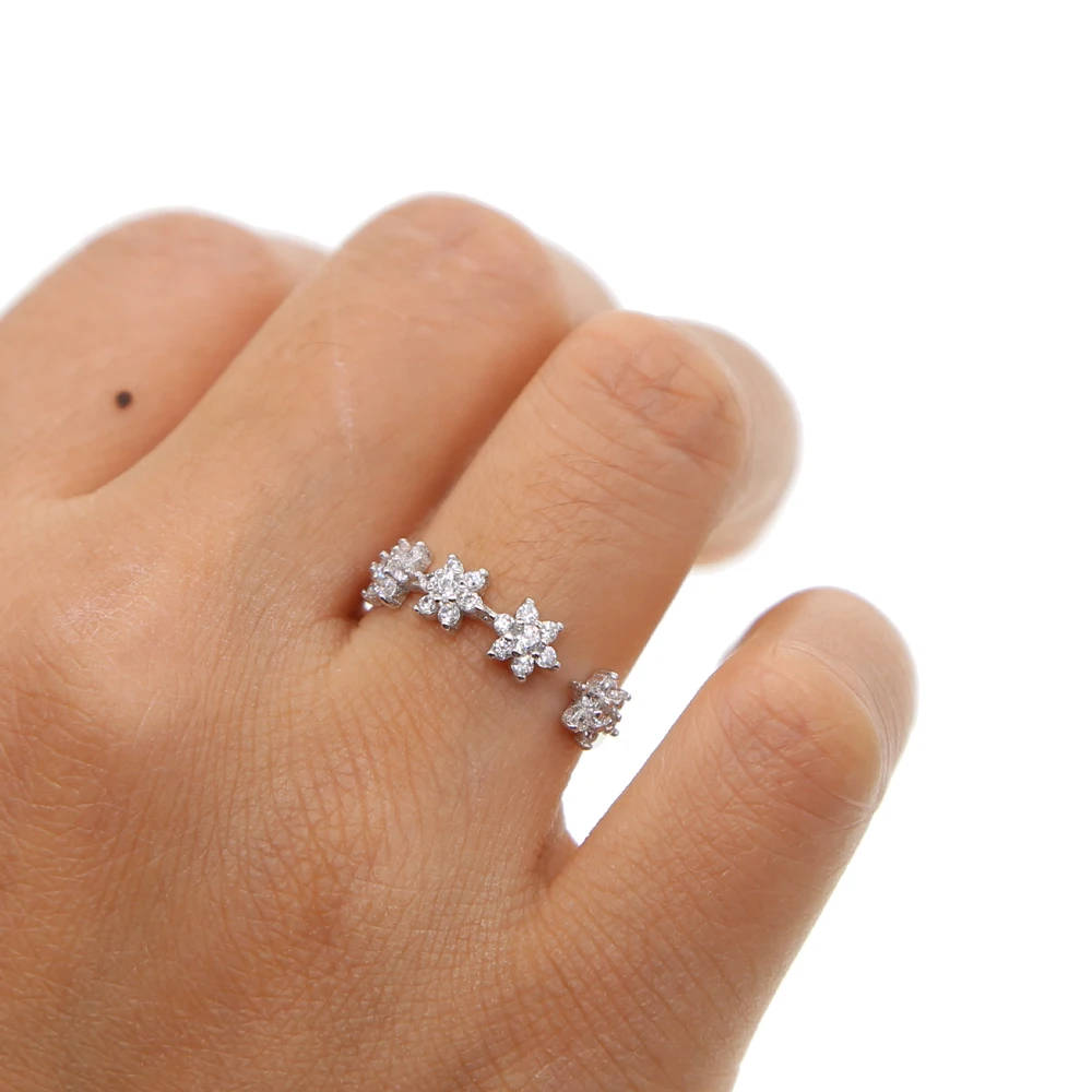 Женское кольцо с открытым пальцем Anillos классическое регулируемое из