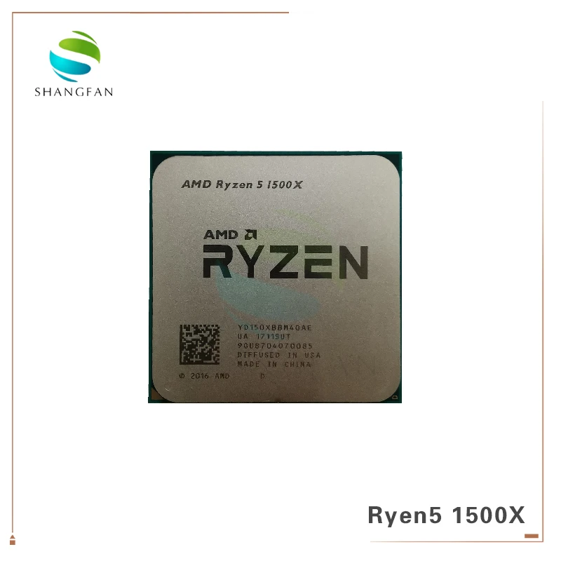 Четырехъядерный процессор AMD Ryzen 5 1500X R5 3 ГГц L3 = 16M 65 Вт YD150XBBM4GAE Socket AM4|Процессоры| |