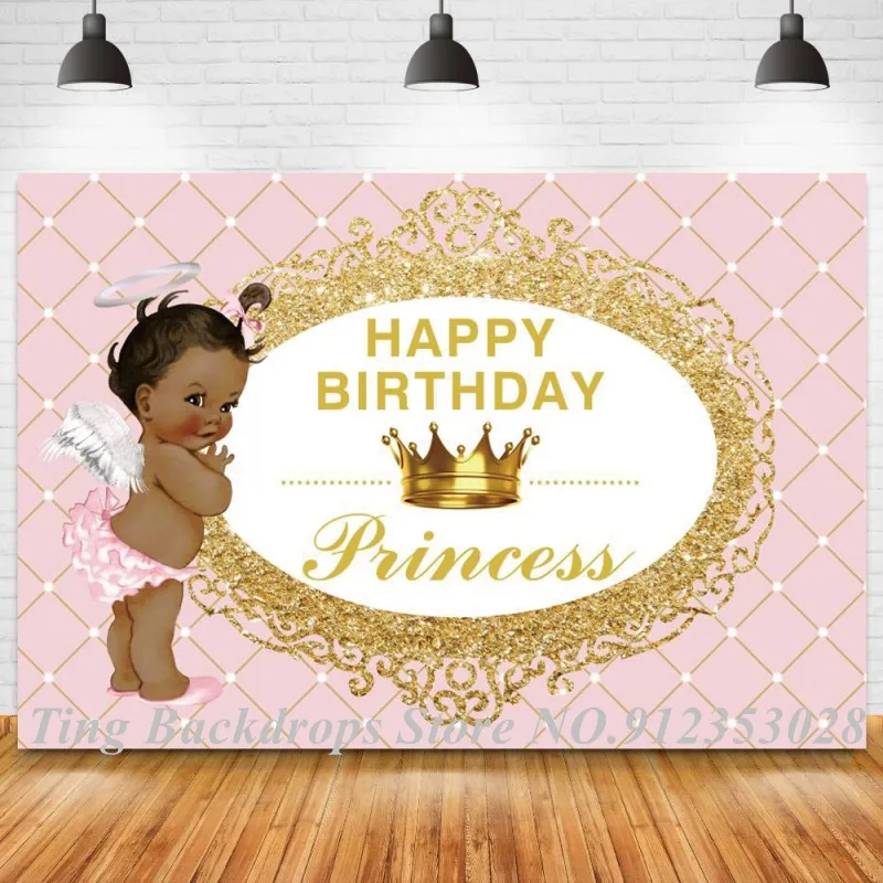 

Фон для фотографирования с изображением девушки в стиле дня рождения