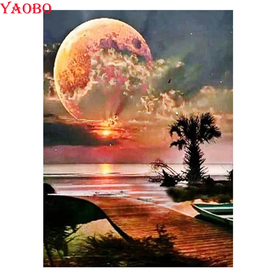 Полностью сверлильная квадратная круглая кристальная картина Алмазная вышивка