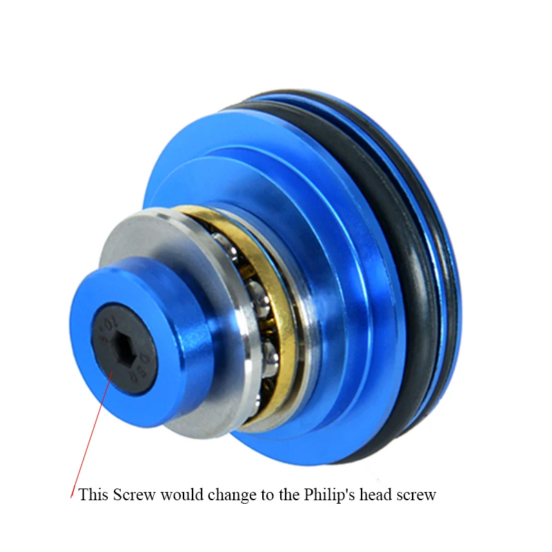 

Airsoft CNC Aluminum Double O-Ring Ball Bearing AEG 8-Holes Piston Head Advanced Type For AEG V2/3 Gearbox Paintball Accessories