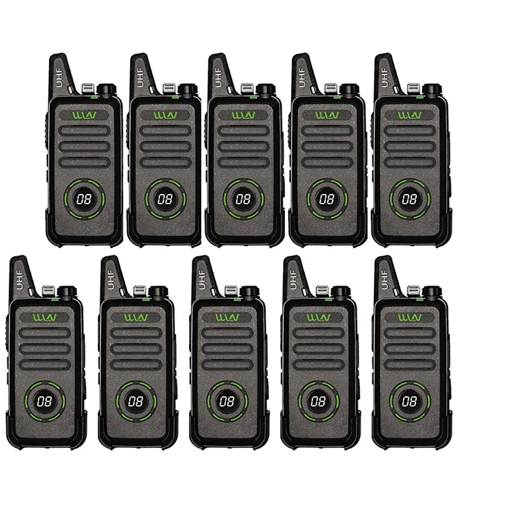 10KDC1plus-black 10 шт. WLN Мини Портативная рация KD-C1plus портативное радио UHF 400-470 МГц 5 Вт 16CH 1500 мАч портативный скремблер двухстороннее радио - Цвет: 10KDC1plus-black