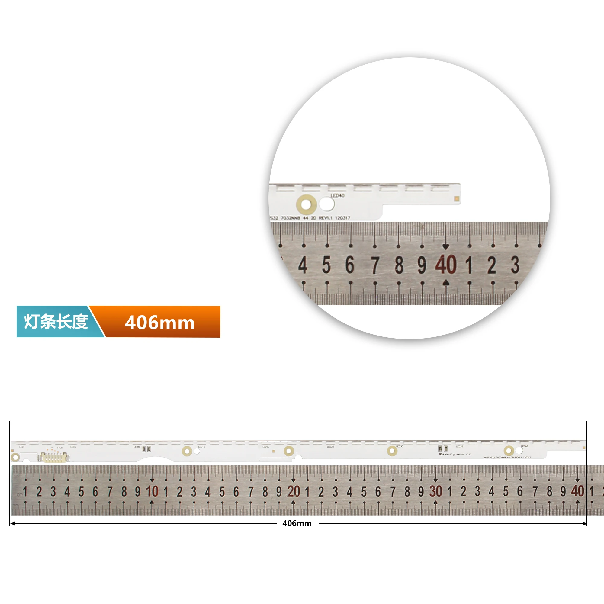 Новая светодиодная лента 44LED * 3 в 2012SVS32 7032NNB 44 2D REV1.0 для Samsung V1GE-320SM0-R1 UA32ES5500 UE32ES6100