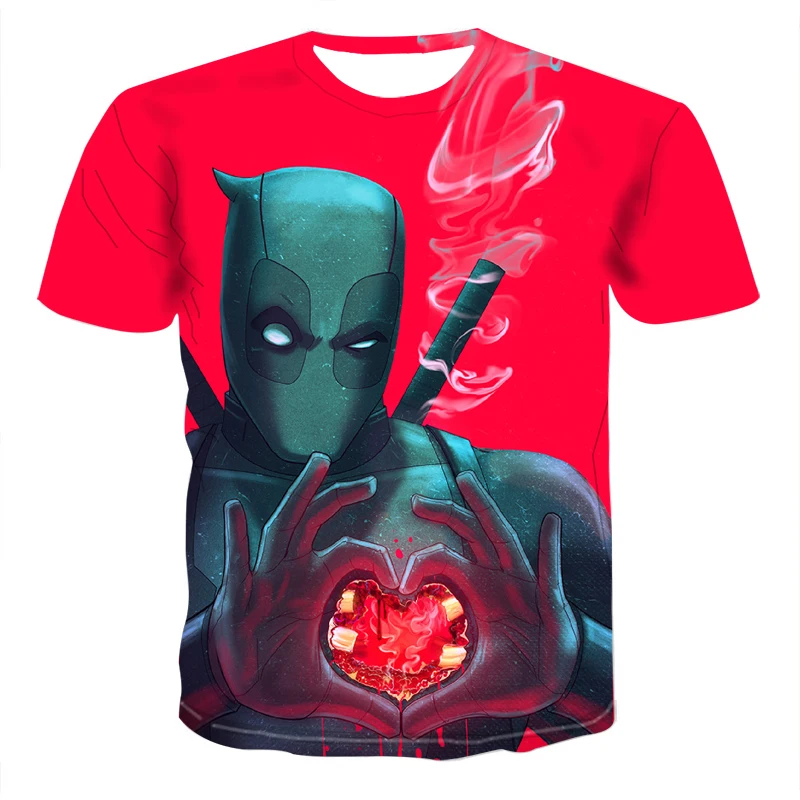 2019 новая футболка с круглым вырезом 3d принтом супергероя США для косплея Мужская