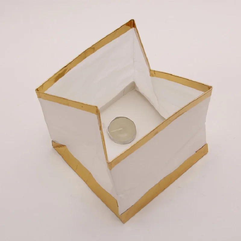 30 шт./лот китайская Золотая/серебряная квадратная бумага желаемая плавающая вода