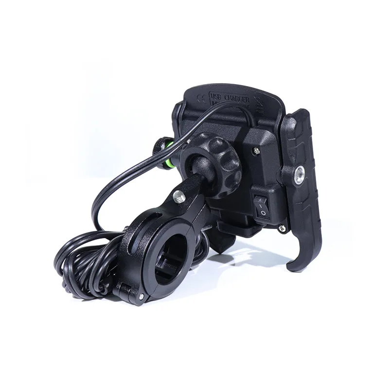 Держатель для сотового телефона на мотоцикле и велосипеде подставка QC3.0 быстрое